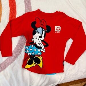 Disney Red Minnie Mouse Long Sleeve Tee